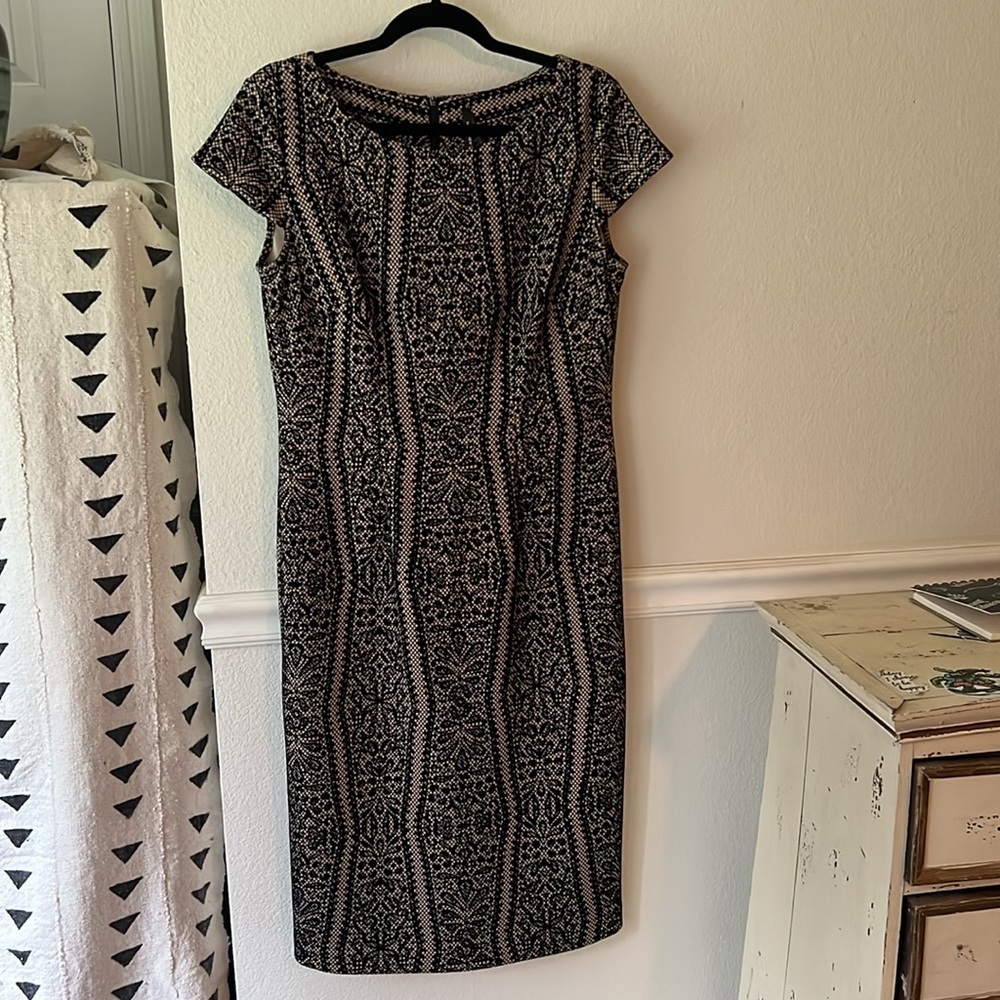 Andrew Marc New York Cap Sleeve Dress Elegant Cocktail Fancy Date Night
